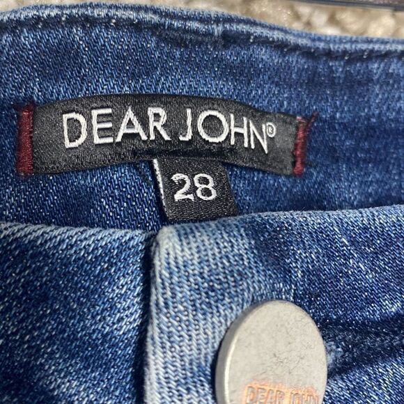 Dear John Skinny Crop Pearl Detail Jeans Size 28 NEW - Picture 4 of 8